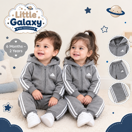 Premium Infant Baby Tracksuit Set | 6 Months–2 Years | Grey