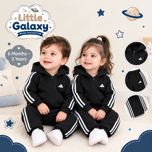Premium Infant Baby Tracksuit Set |6 Months–2 Years black